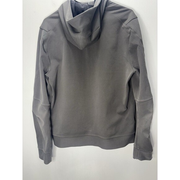 Lululemon Men Sojourn Jacket Hoodie Full Zip Sweater Run Yoga Charcoal Gray Sz M - Picture 12 of 16
